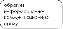 Скругленный прямоугольник: образует информационно-коммуникационную среду