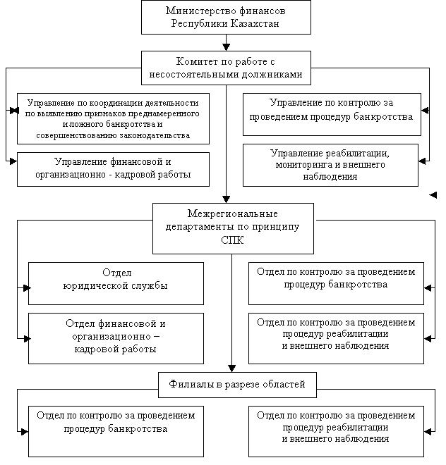 Структура уполномоченного органа в сфере банкротства