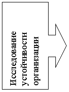 Выноска со стрелкой вправо: Исследование ус-тойчивости органи-зации