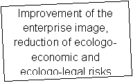 �������: Improvement of the enterprise image, reduction of ecologo-economic and ecologo-legal risks

