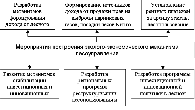 Алгоритм построения эколого-экономического механизма лесоуправления