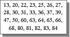 : 13, 20, 22, 23, 25, 26, 27, 28, 30, 31, 33, 36, 37, 39, 47, 50, 60, 63, 64, 65, 66, 68, 80, 81, 82, 83, 84