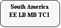 ����������� �������������: South America
EE LB MB TCI
