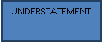 Подпись: UNDERSTATEMENT