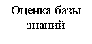 Подпись: Оценка базы знаний